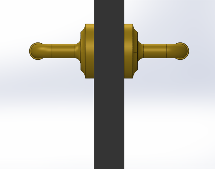 Bamboo Door Lever Set