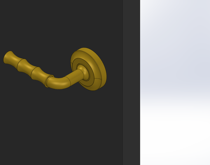 Bamboo Door Lever Set