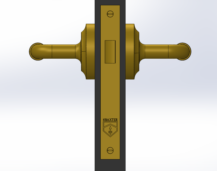 Bamboo Door Lever Set