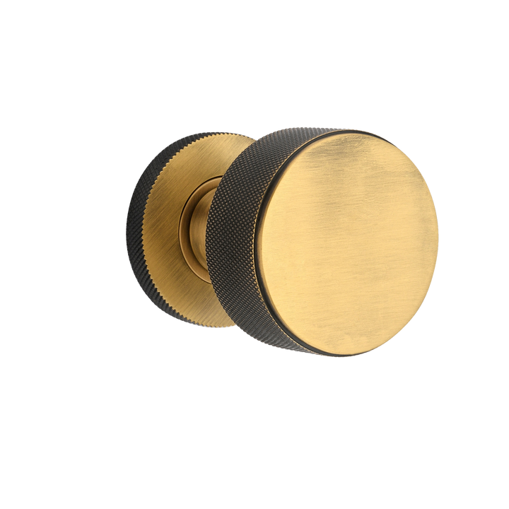 Diamond Knurled Door Knob Set
