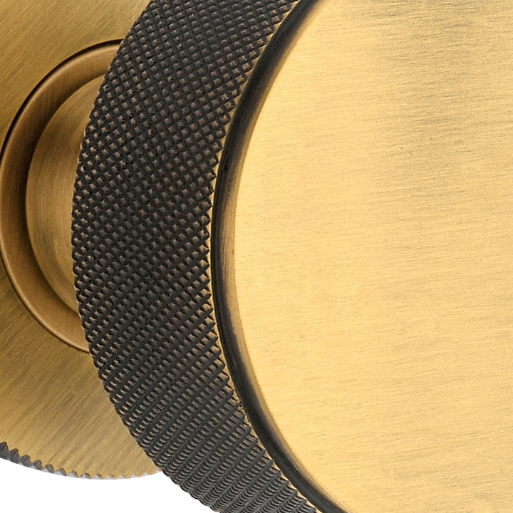 Diamond Knurled Door Knob Set