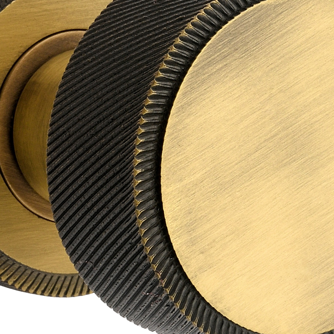 Swirl Knurled Door Knob Set