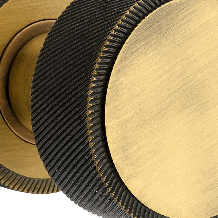 Swirl Knurled Door Knob Set